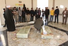 گزارش تصویری مراسم غبارروبي گلزار شهداي گمنام در روز دانشجو